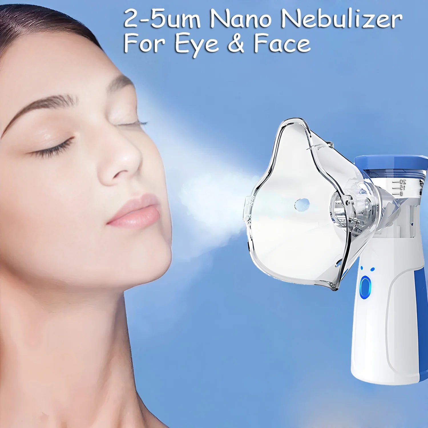 Facial Steamer Smart Hot Mist Face Steamer Home Sauna Face Humidifier Atomizer for Women Men Moisturizing Unclogs Pores