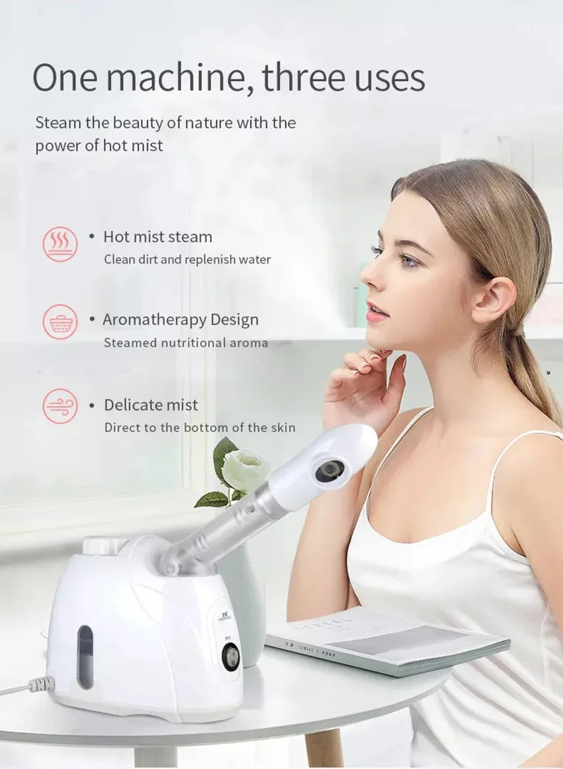 Facial Steamer Home Spa Skin Care Whitening Warm Mist Humidifier for Face Deep Cleaning Sprayer Beauty Skin Care Device