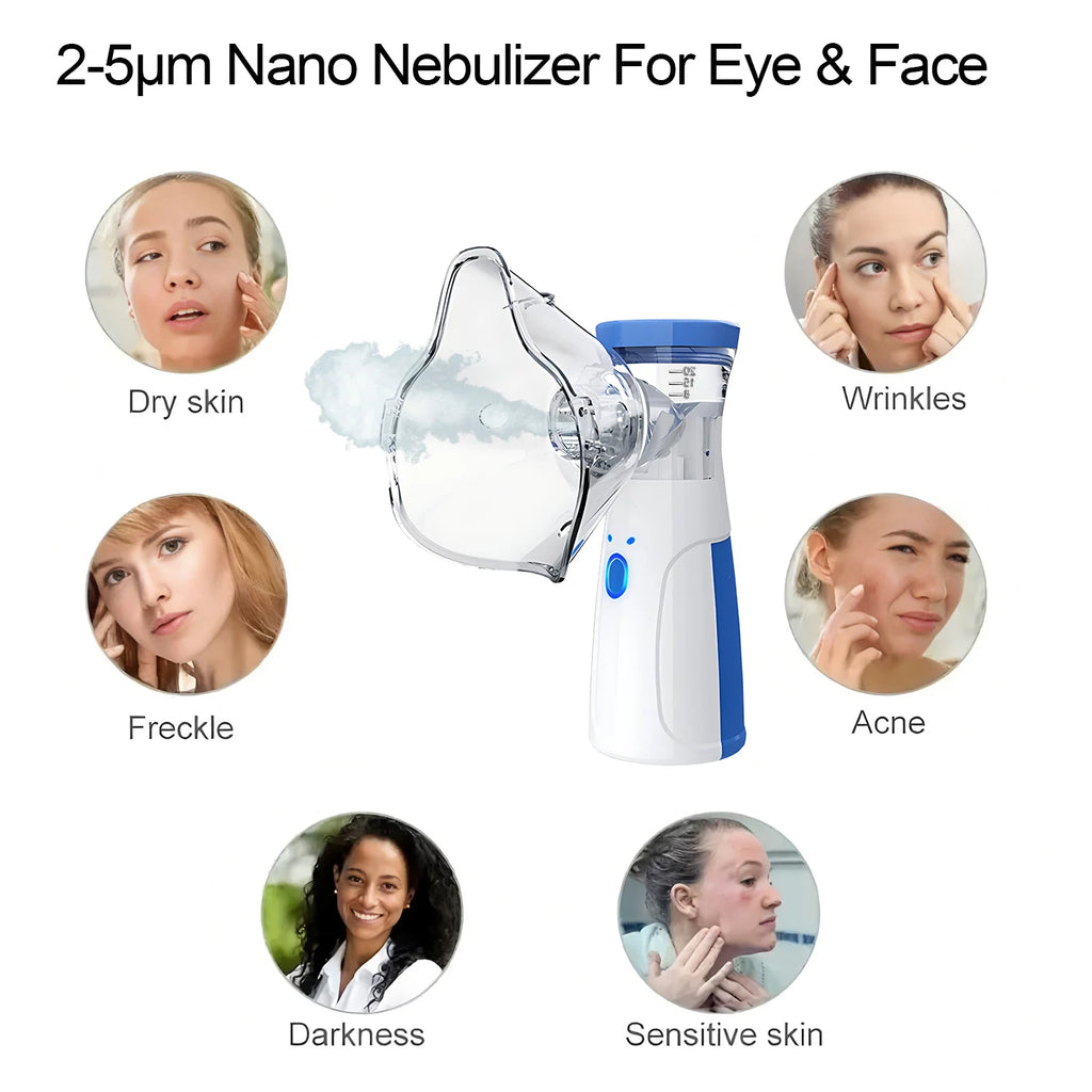 Facial Steamer Smart Hot Mist Face Steamer Home Sauna Face Humidifier Atomizer for Women Men Moisturizing Unclogs Pores