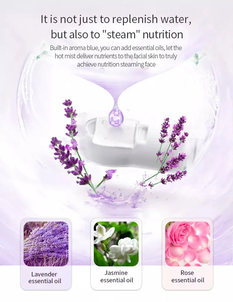 Facial Steamer Home Spa Skin Care Whitening Warm Mist Humidifier for Face Deep Cleaning Sprayer Beauty Skin Care Device