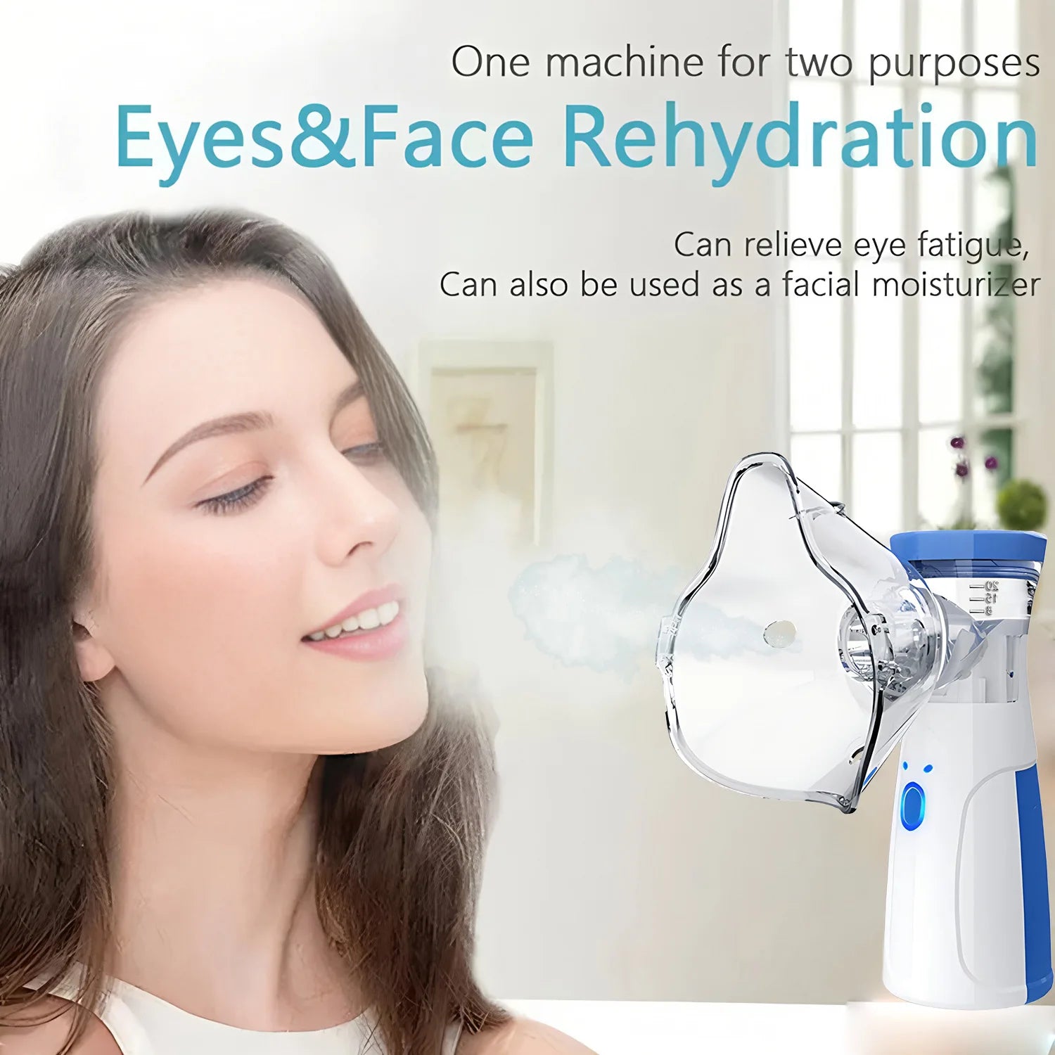 Facial Steamer Smart Hot Mist Face Steamer Home Sauna Face Humidifier Atomizer for Women Men Moisturizing Unclogs Pores