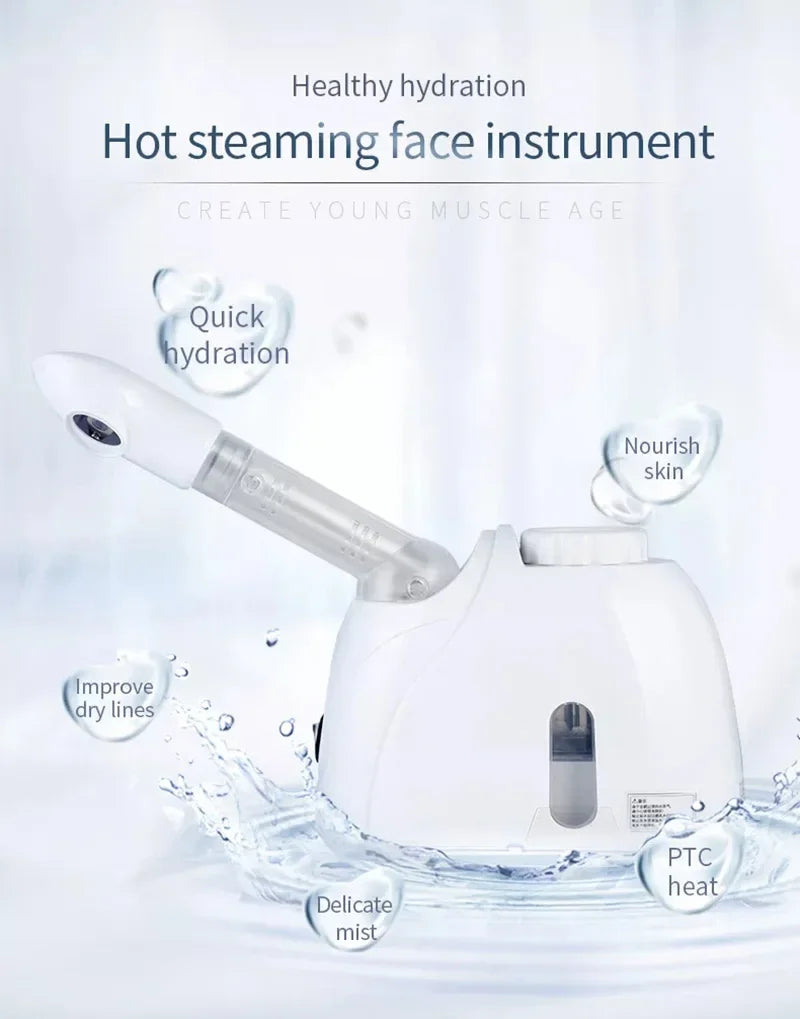 Facial Steamer Home Spa Skin Care Whitening Warm Mist Humidifier for Face Deep Cleaning Sprayer Beauty Skin Care Device